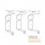 Rétroviseur principal et grand angle IVECO STRALIS - 591008011099 - 504150538 - 504370048 - 5801336285