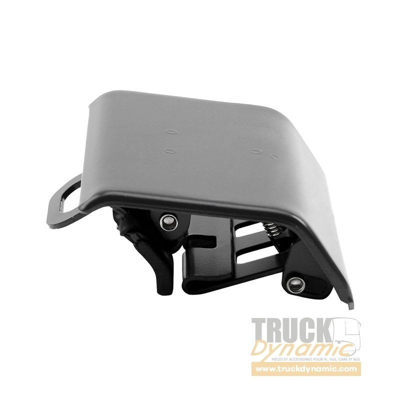 Demi-garde-boue Camion/remorque - Dimensions 650 X 800 Mm - Pour Tube Porteur Diamètre 42 Mm - Plastique Noir Robuste