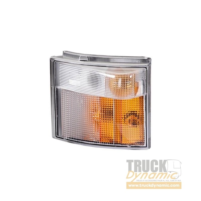 Clignotant Phare Avant LED 24V Droit Pour Scania P G R (après 2004) Et S (après 2016) - Orange Clignotant + Blanc DRL