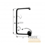 Bras de fixation rétroviseur MERCEDES-BENZ AXOR - 58.3752.100 - 583752100 - 9738100314
