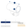 Support tube aile de roue DOMAR DK8225 - TDCA2582