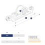 Support fixation aile de roue DOMAR DK8112 - TDCA1281