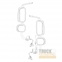 Bras de fixation rétroviseur DAF CF - 585710001099 - 1788487 - 1818353