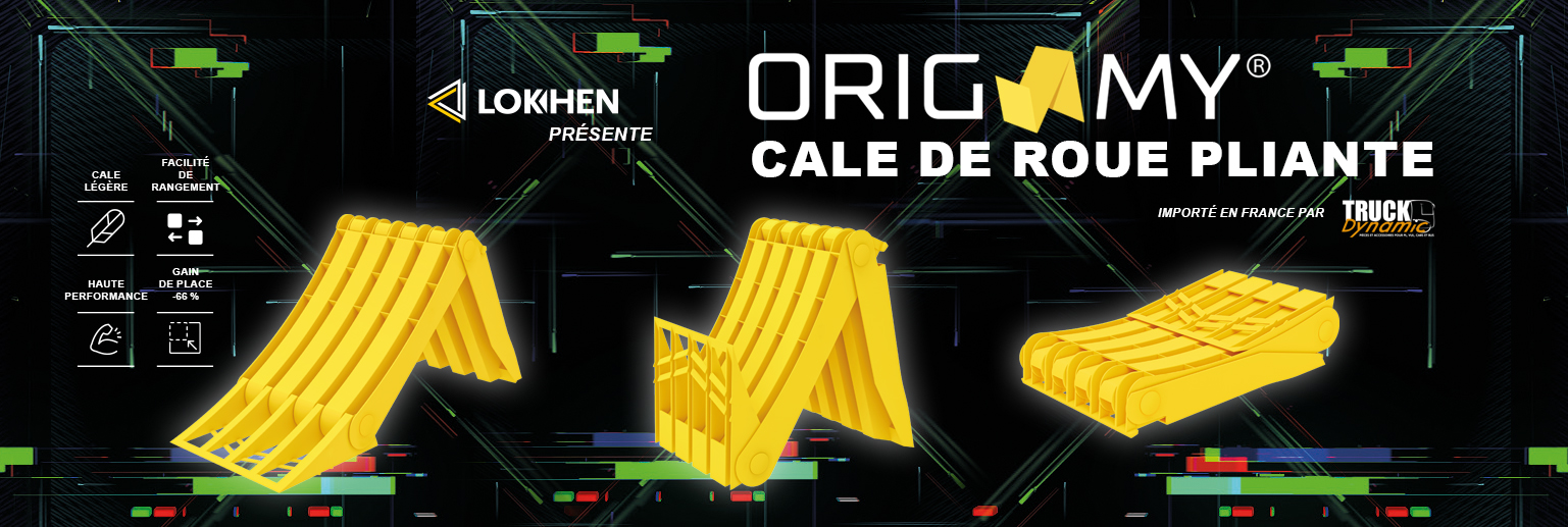 ORIGAMY, cale de roue pliante !