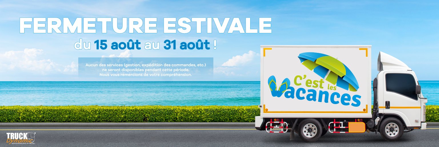 FERMETURE ESTIVALE du 15 août au 31 août !
